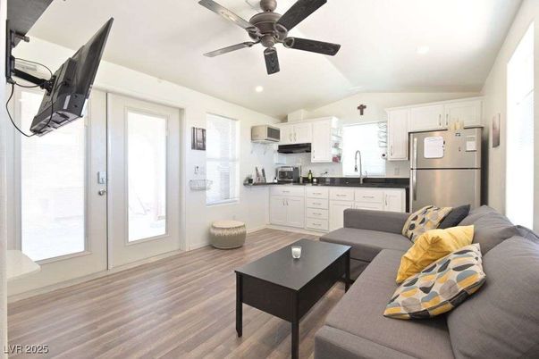 Interior, Kitchen, Living room, Recessed Lighting, Stainless Steel Appliances, Wood Texture Flooring