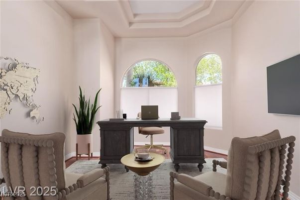 Home Office, Interior, Wood Texture Flooring