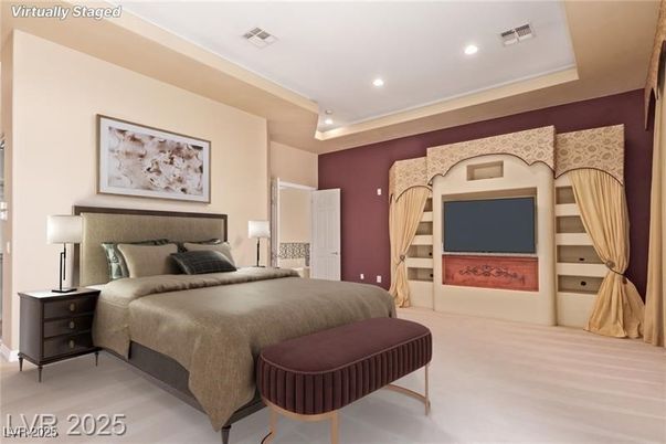 Bedroom, Interior, Recessed Lighting