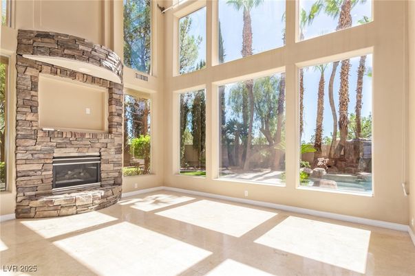 Fireplace, Interior, Sun Room