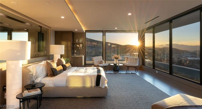 Bedroom, Interior, Recessed Lighting