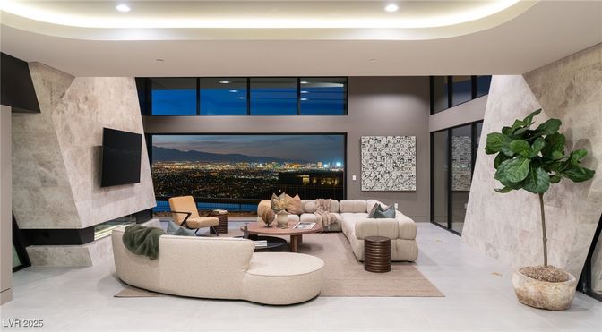 Interior, Living room, Recessed Lighting