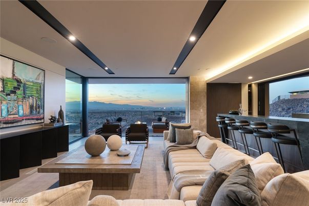 Interior, Living room, Recessed Lighting