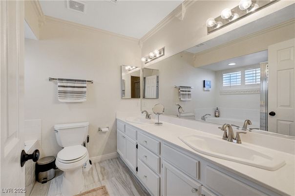 Bathroom, Dual Sink Vanities, Interior, Wood Texture Flooring