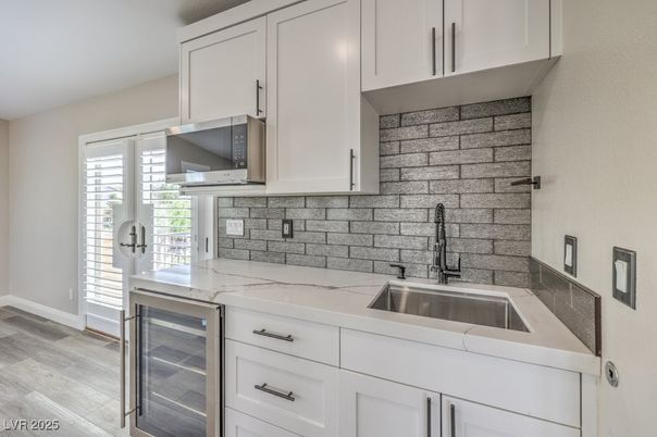 Interior, Kitchen, Stone Walls, Wood Texture Flooring