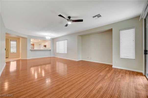 Chandelier, Empty room, Interior, Wood Texture Flooring