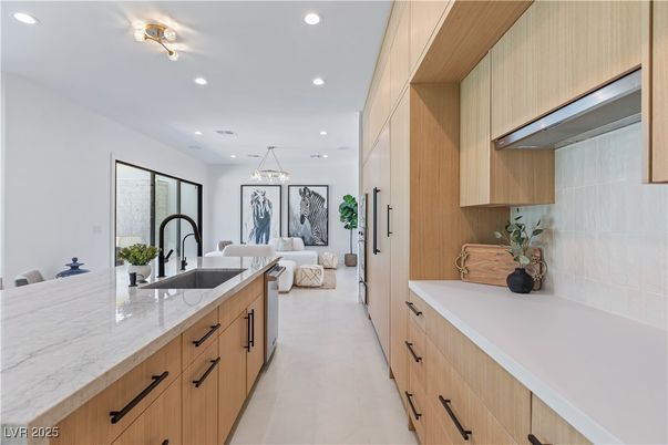 Interior, Kitchen, Living room, Pendant Lights, Recessed Lighting