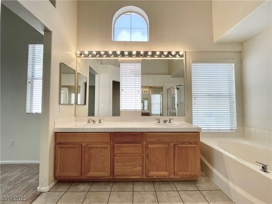 Bathroom, Dual Sink Vanities, Interior, Tile Countertops