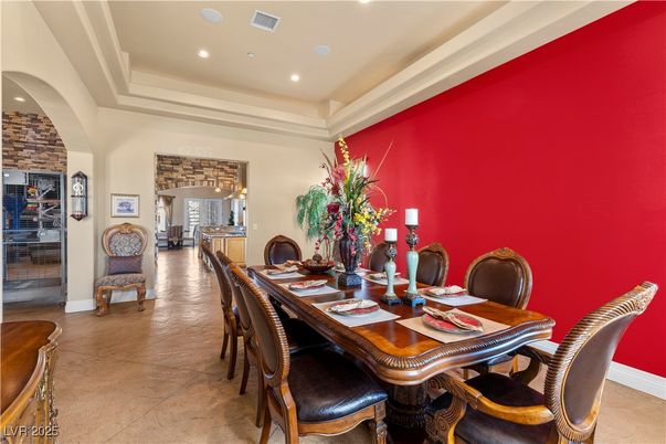 Dining room, Interior, Recessed Lighting