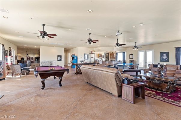 Billiard Table, Game Room, Interior, Living room, Recessed Lighting