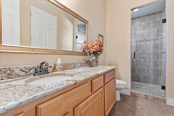 Bathroom, Dual Sink Vanities, Glass Shower, Interior