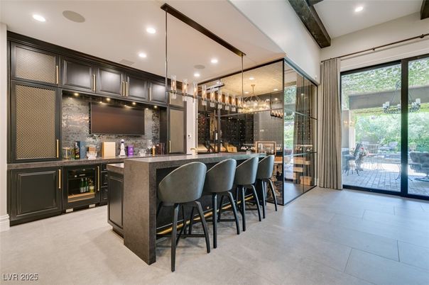 Interior, Pendant Lights, Recessed Lighting, Wine Storage, Wooden Beams
