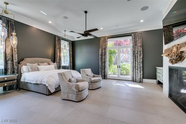 Bedroom, Interior, Pendant Lights, Recessed Lighting