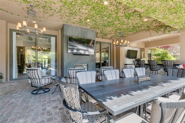 Chandelier, Dining room, Exterior, Interior