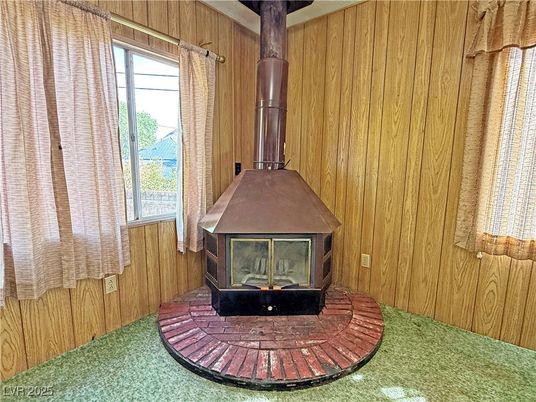 Fireplace, Interior, Wooden Walls