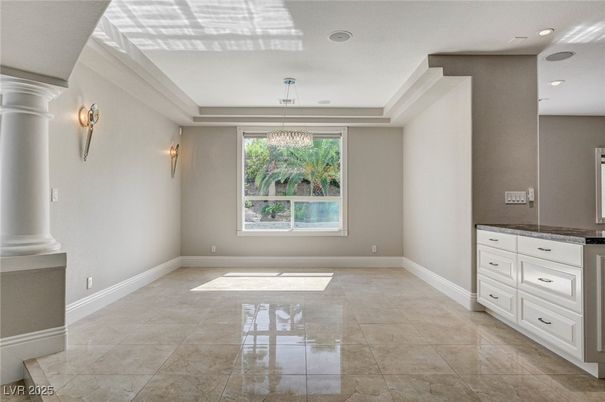 Chandelier, Empty room, Interior, Recessed Lighting