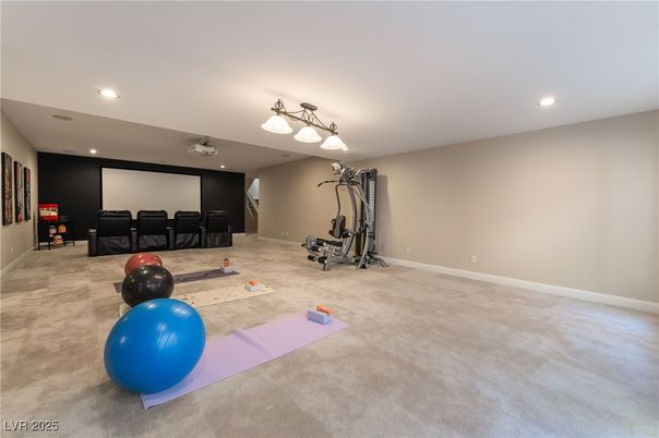 Fitness Equipment, Interior, Recessed Lighting