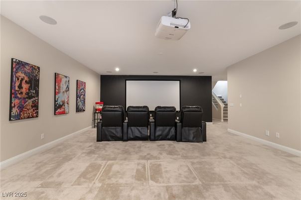 Home Theatre Room, Interior, Projection Screen, Recessed Lighting, Theatre Room