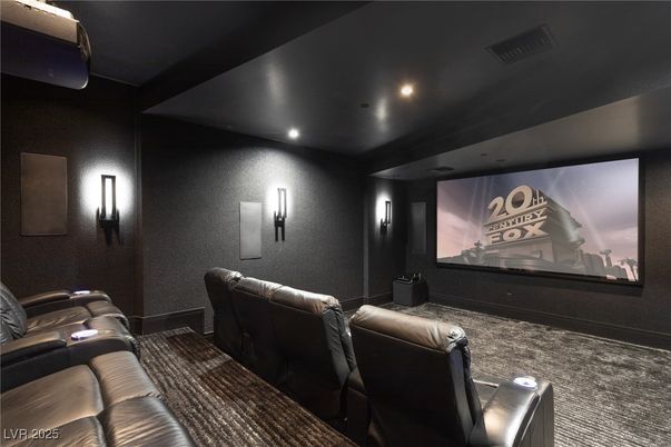 Home Theatre Room, Interior, Projection Screen, Recessed Lighting, Theatre Room
