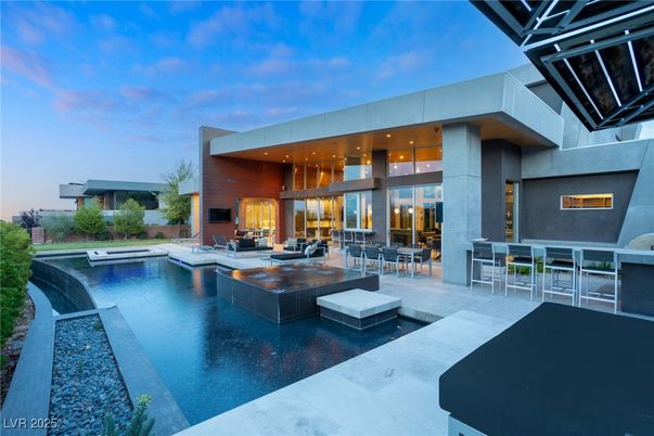 Exterior, Fireplace, Pool