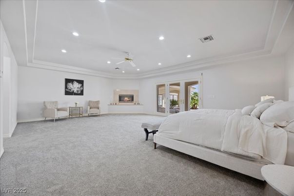 Bedroom, Fireplace, Interior, Recessed Lighting