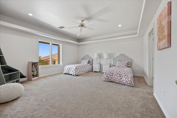Bedroom, Interior, Recessed Lighting