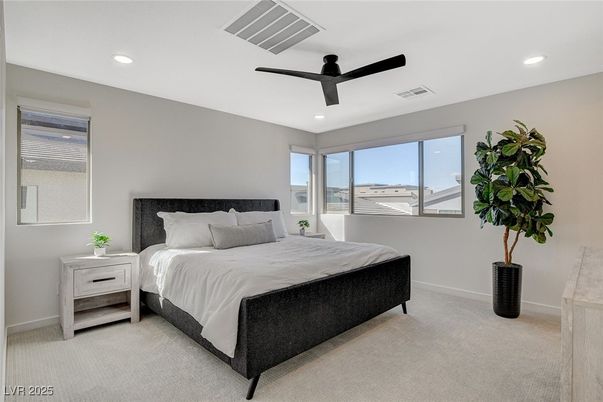 Bedroom, Interior, Recessed Lighting
