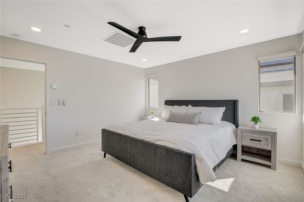 Bedroom, Interior, Recessed Lighting