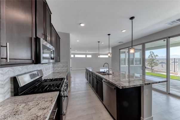 Interior, Kitchen, Pendant Lights, Recessed Lighting, Stainless Steel Appliances
