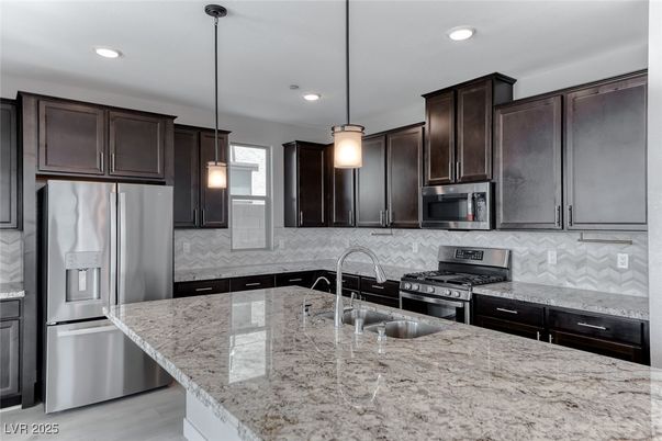 Interior, Kitchen, Pendant Lights, Recessed Lighting, Stainless Steel Appliances