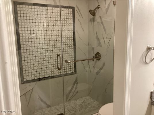 Bathroom, Glass Shower, Interior, Marble Walls