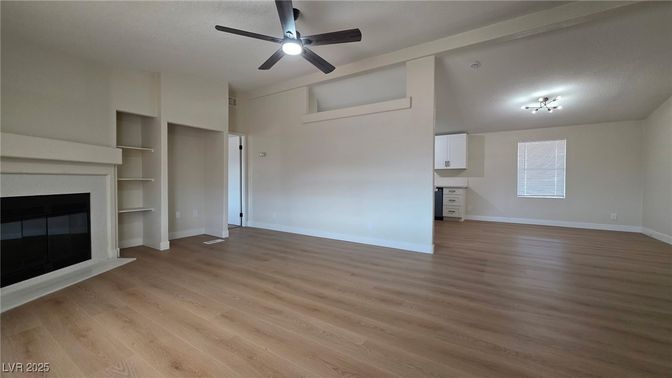 Empty room, Fireplace, Interior, Wood Texture Flooring