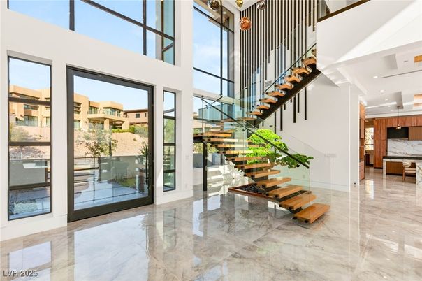 Interior, Kitchen, Marble, Marble Walls, Recessed Lighting