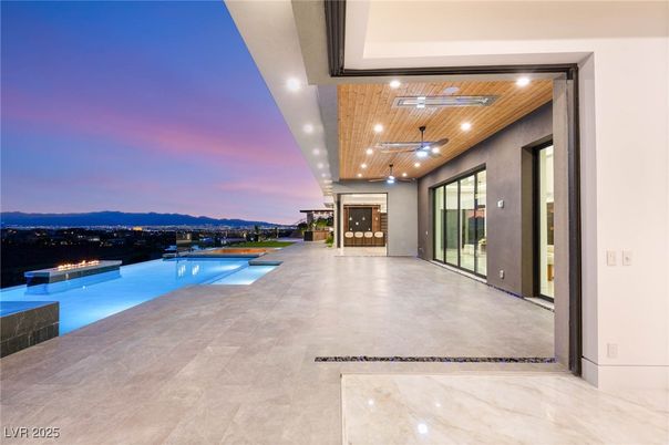 Interior, Pool, Recessed Lighting, Wooden Ceilings