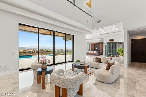 Interior, Living room, Marble, Pendant Lights, Recessed Lighting