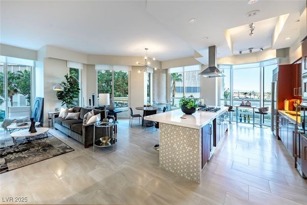 Dining room, Interior, Kitchen, Living room, Pendant Lights, Recessed Lighting, Water