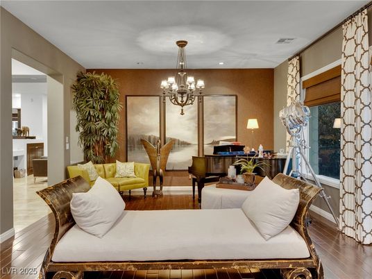 Chandelier, Interior, Living room, Piano, Recessed Lighting, Wood Texture Flooring