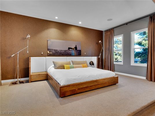 Bedroom, Interior, Recessed Lighting
