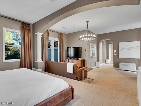 Bedroom, Interior, Pendant Lights