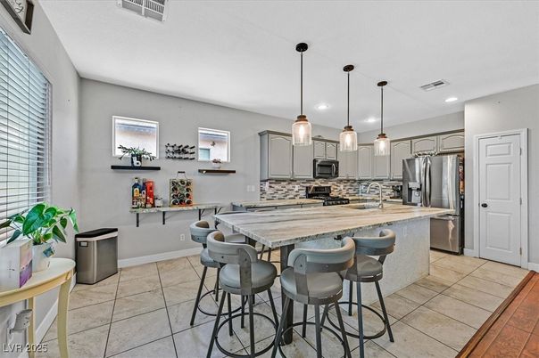 Interior, Kitchen, Pendant Lights, Recessed Lighting, Stainless Steel Appliances