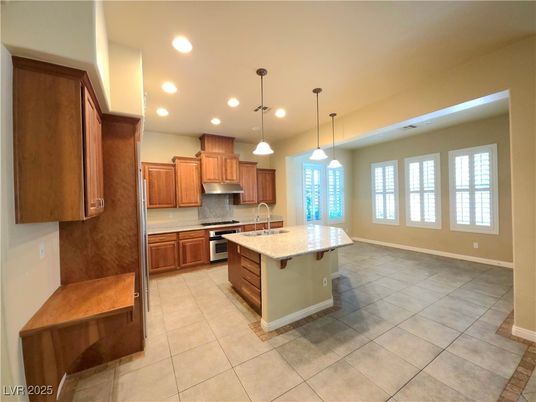 Interior, Kitchen, Pendant Lights, Recessed Lighting, Stainless Steel Appliances