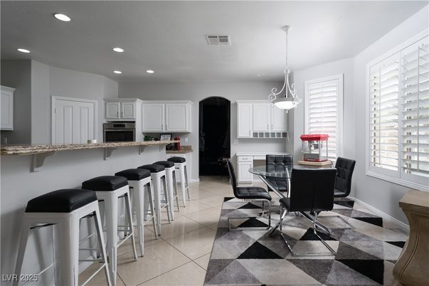 Dining room, Interior, Kitchen, Pendant Lights, Recessed Lighting