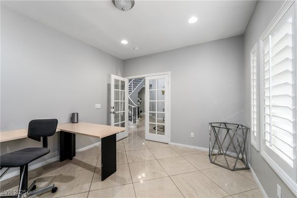Home Office, Interior, Recessed Lighting