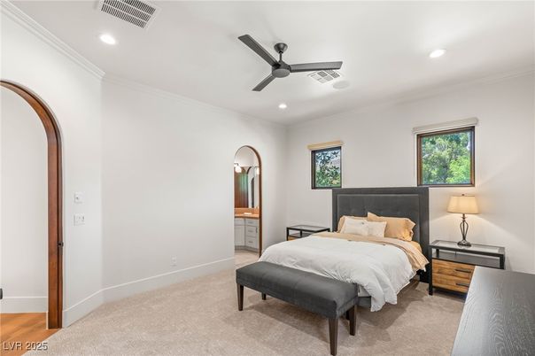 Bedroom, Interior, Recessed Lighting