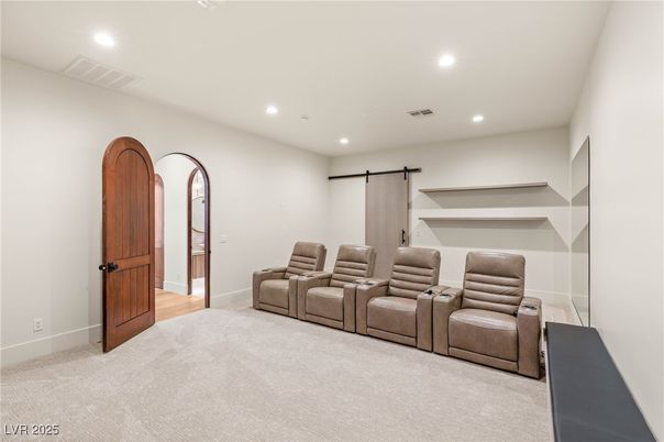 Home Theatre Room, Interior, Recessed Lighting, Theatre Room