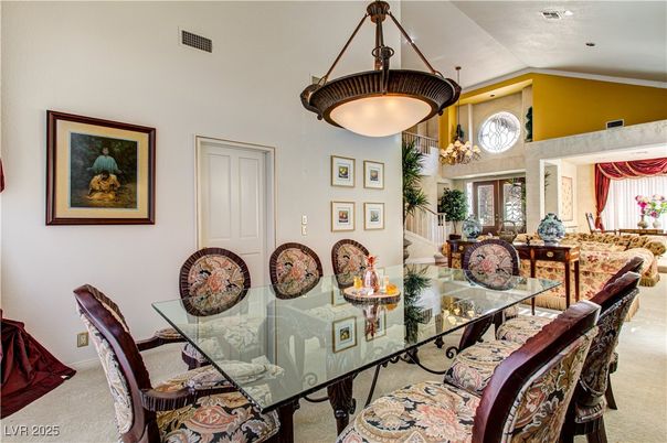 Dining room, Interior, Living room, Pendant Lights, Recessed Lighting
