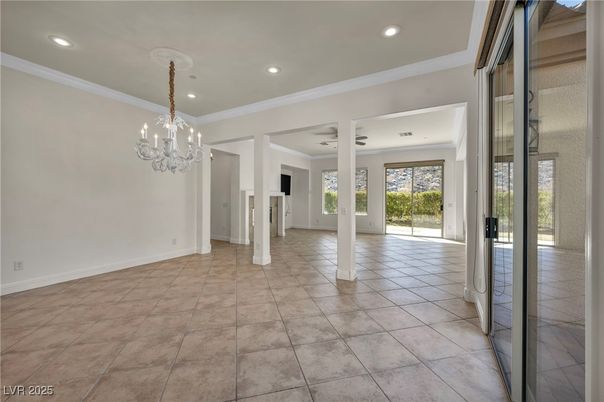Chandelier, Empty room, Interior, Recessed Lighting