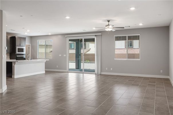 Empty room, Interior, Kitchen, Recessed Lighting