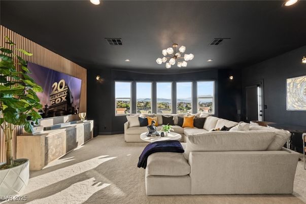 Interior, Living room, Recessed Lighting