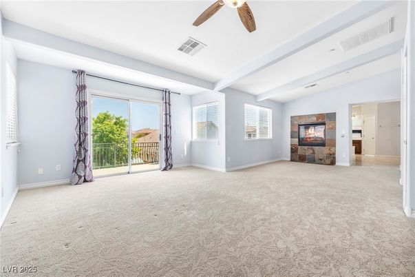 Empty room, Fireplace, Interior